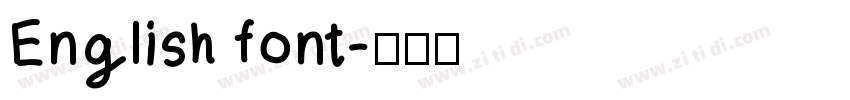English font字体转换